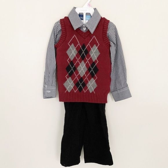great guy Other - 3T 3-piece Argyle Sweater Vest Outfit